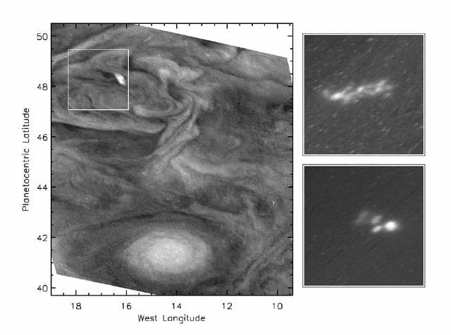 NASA image: Jovian Lightning and the Daytime Storm