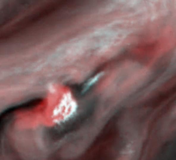 NASA image: Water Cloud Thunderstorm Northwest of Great Red Spot
