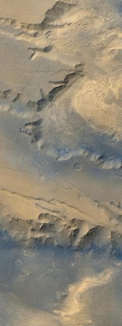 NASA image: Western Melas and Candor Chasms, Valles Marineris
