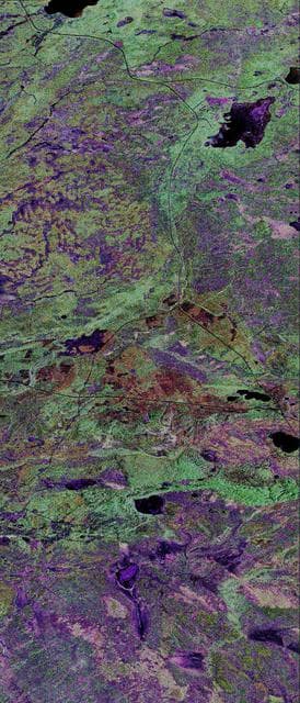 NASA image: Space Radar Image of Prince Albert, Canada