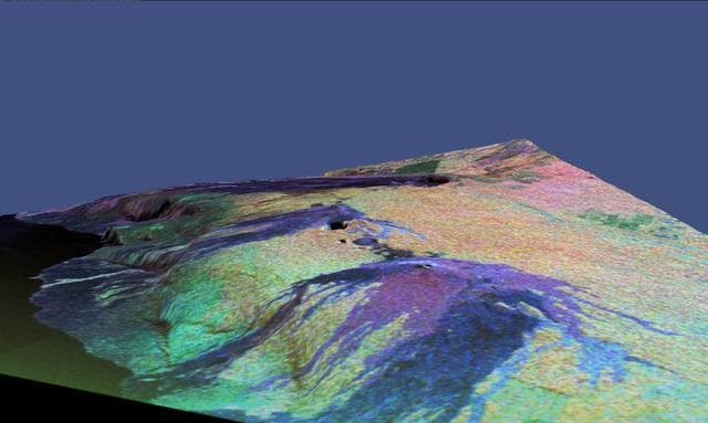 NASA image: Space Radar Image of Kilauea, Hawaii in 3-D