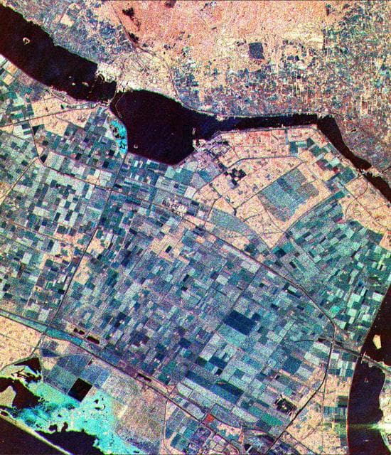 NASA image: Space Radar Image of Flevoland, Netherlands