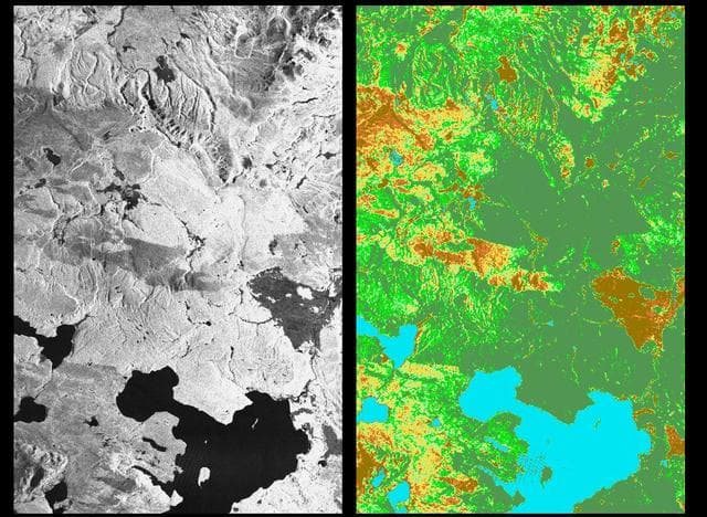 NASA image: Space Radar Image of Yellowstone Park, Wyoming