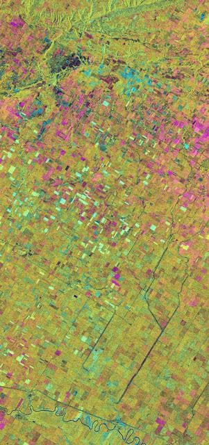 NASA image: Space Radar Image of Altona, Manitoba, Canada