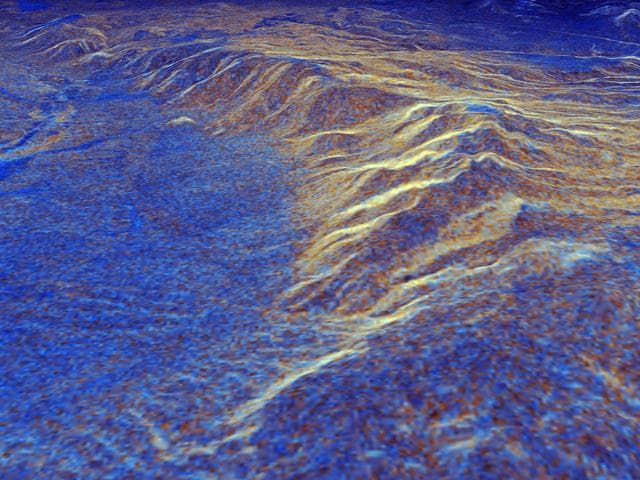 NASA image: Space Radar Image of Long Valley, California - 3-D view