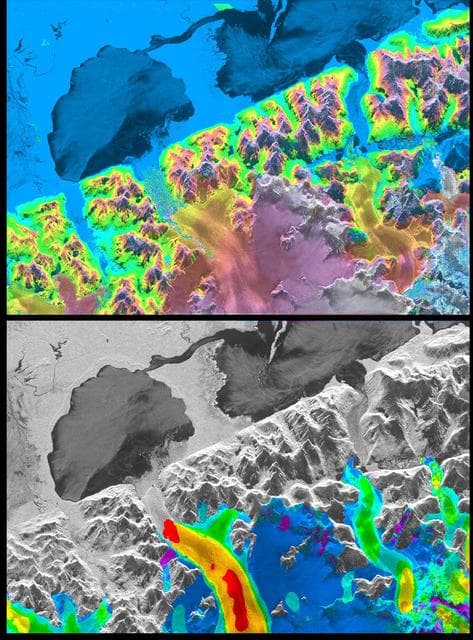 NASA image: Space Radar Image of San Rafael Glacier, Chile