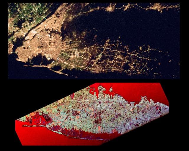 NASA image: Space Radar Image of Long Island Optical/Radar