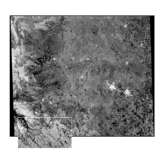 NASA image: Space Radar Image of West Texas - SAR Scan