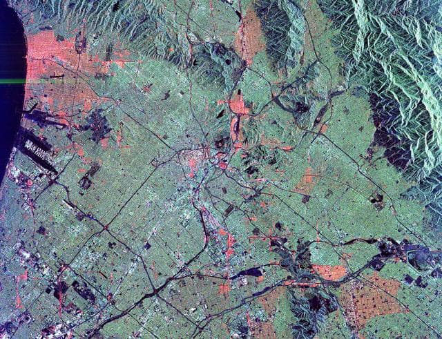 NASA image: Space Radar Image of Los Angeles, California