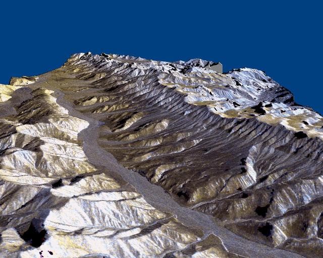 NASA image: Space Radar Image of Karakax Valley, China 3-D