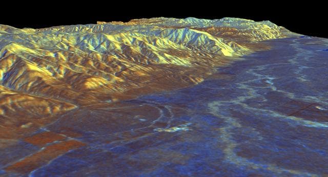 NASA image: Space Radar Image of Owens Valley, California