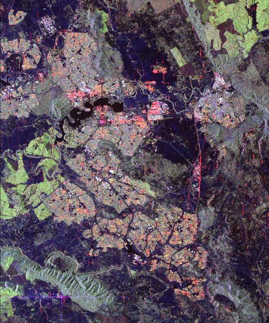 NASA image: Space Radar Image of Canberra, Australia