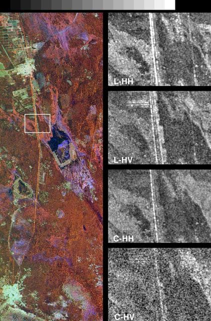 NASA image: Space Radar Image of Great Wall of China