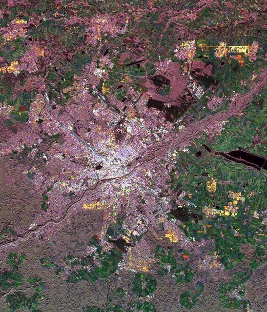 NASA image: Space Radar Image of Munich, Germany