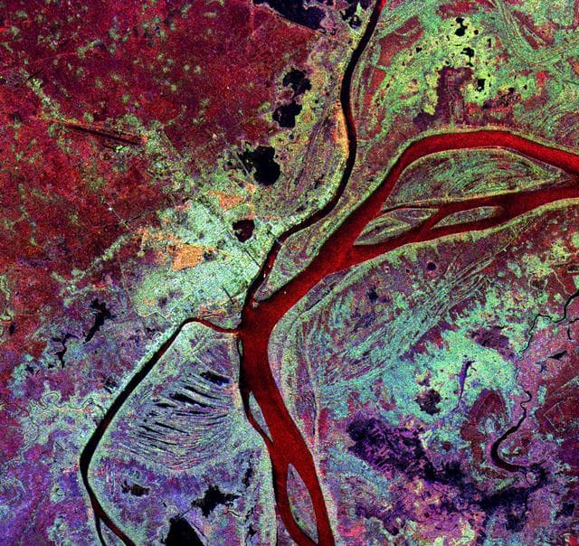 NASA image: Space Radar Image of Phnom Phen, Cambodia