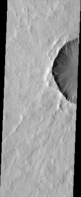 NASA image: Gullied Crater