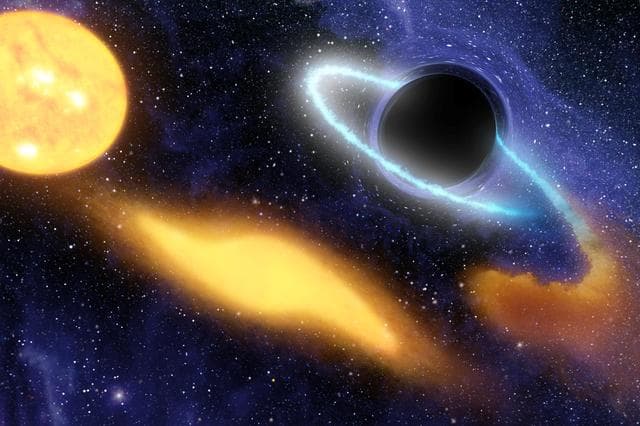 NASA image: Black Hole Grabs Starry Snack  Artist Concept