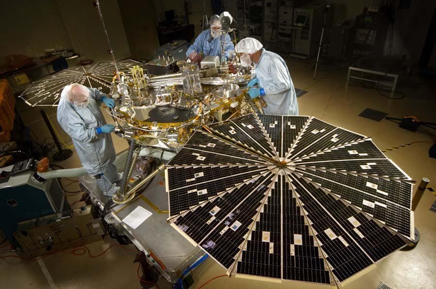 NASA image: Phoenix Mars Lander in Testing