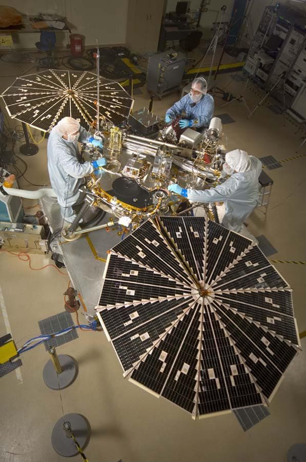 NASA image: Phoenix Mars Lander with Solar Arrays Open