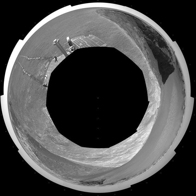 NASA image: Opportunity View, Sol 959 Polar