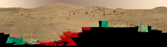 NASA image: McMurdo Panorama from Spirit Winter Haven Color Stereo