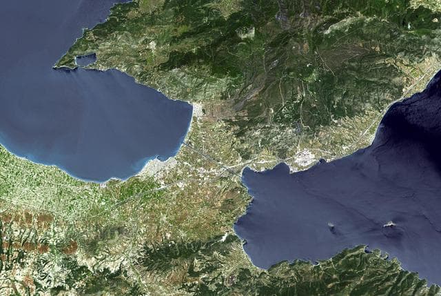 NASA image: Corinth Canal, Greece