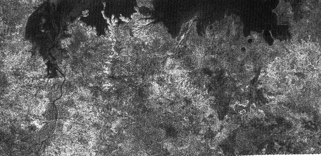 NASA image: Titan Great Lakes?