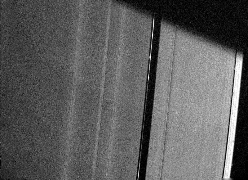 NASA image: Saturn A-ring
