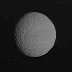 NASA image: Cratered Surface of Tethys