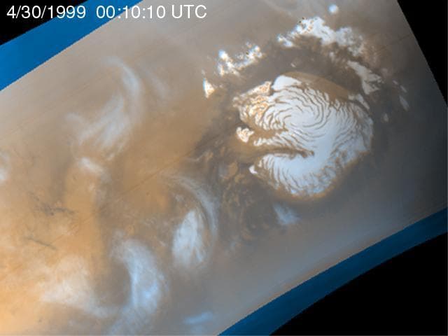 NASA image: Martian Storm 04/30/99