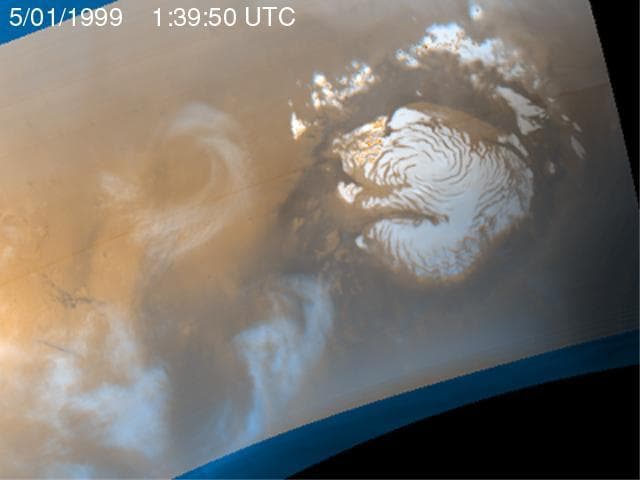 NASA image: Martian Storm 05/01/99