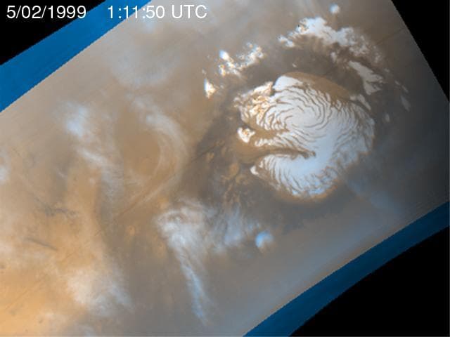 NASA image: Martian Storm 05/02/99