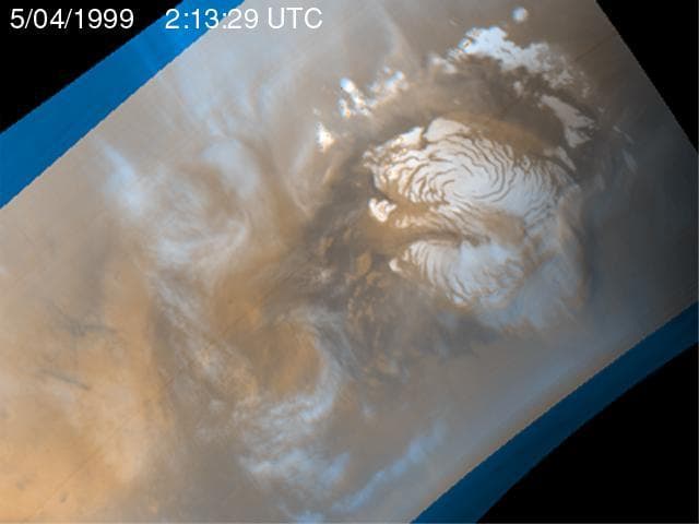 NASA image: Martian Storm 05/04/99