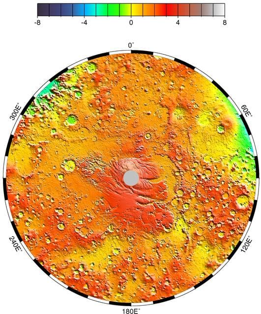 NASA image: Polar Stereographic Projection