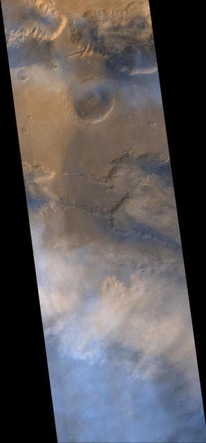 NASA image: May 1999 Dust Storm in Valles Marineris
