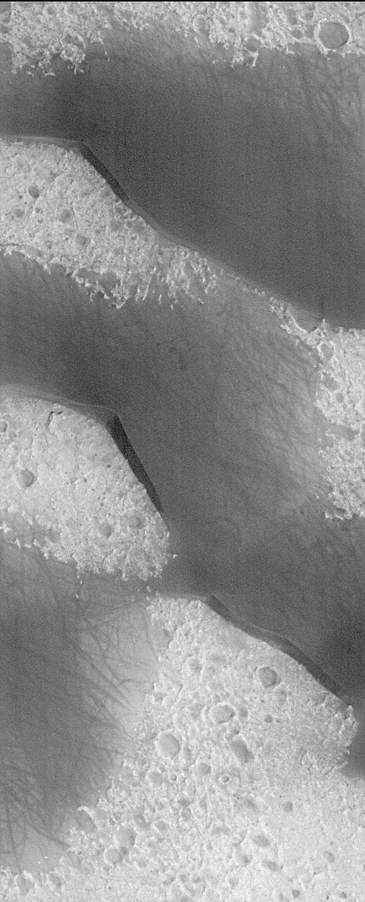 NASA image: Big, Dark Dunes Northeast of Syrtis Major