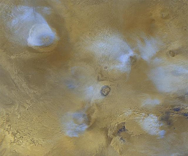NASA image: Regional View of the Tharsis Volcanoes