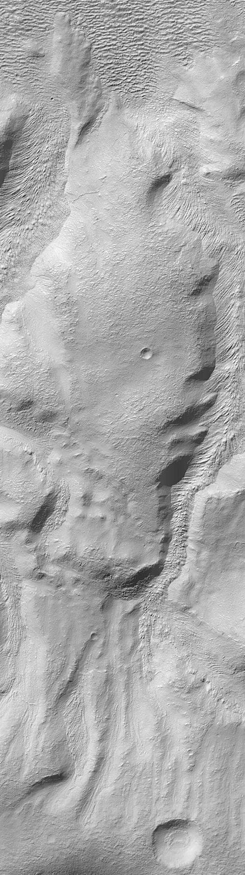 NASA image: Martian Mystery: Do Some Materials Flow Uphill?