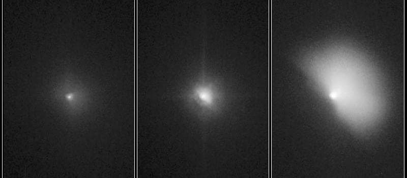 NASA image: Hubble Witnesses Comet Crash