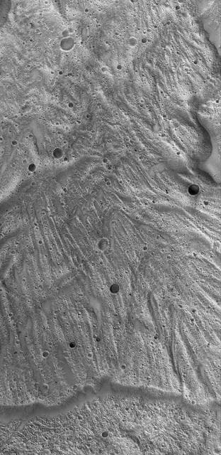 NASA image: Tithonium Landslide