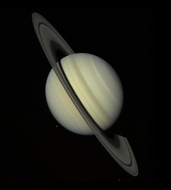 NASA image: Saturn Approach - Full Disk