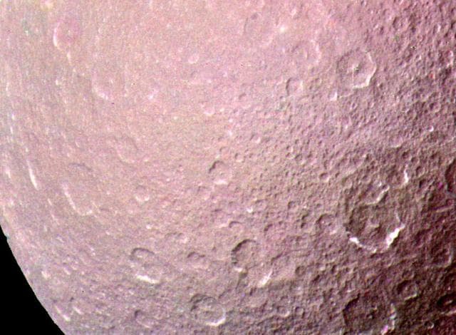 NASA image: Saturn Moon Rhea
