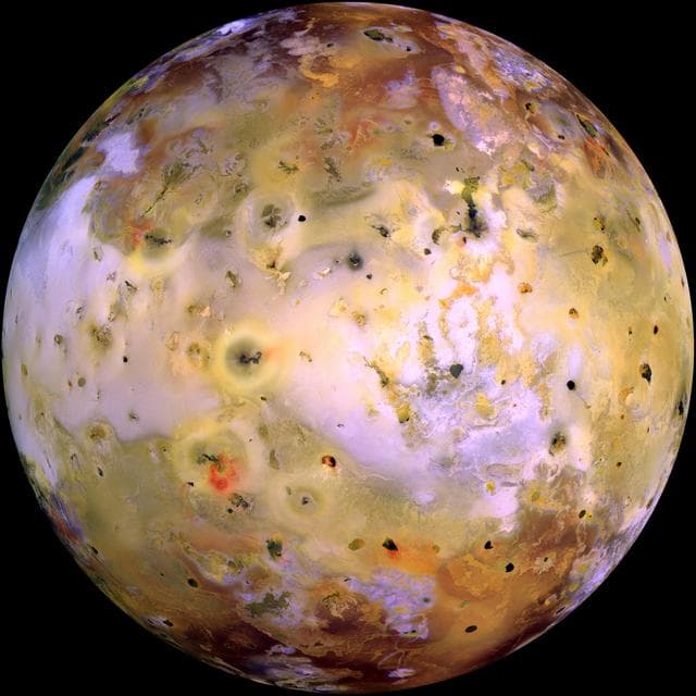 NASA image: Global image of Io false color