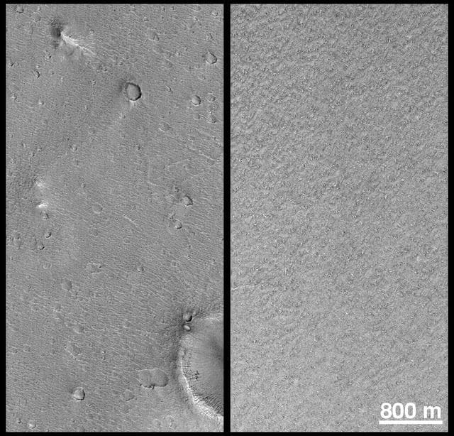 NASA image: Mars Polar Lander and Mars Pathfinder Sites Compared