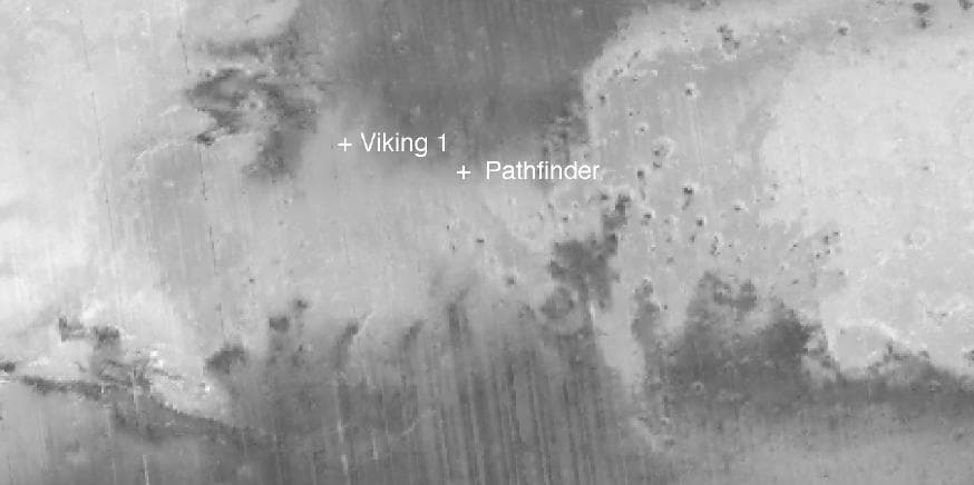 NASA image: New Views of Mars from the Thermal Emission Spectrometer Instrument