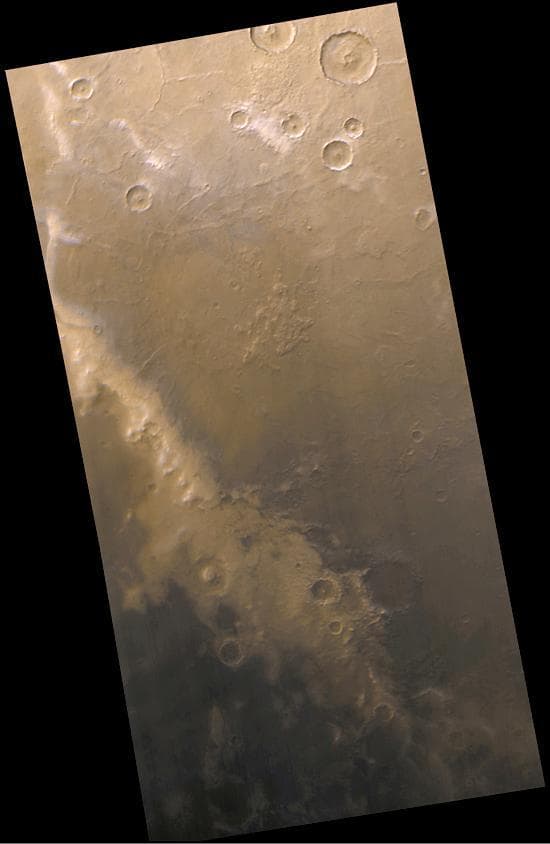 NASA image: The Mysterious Martian Mountains of Mitchel