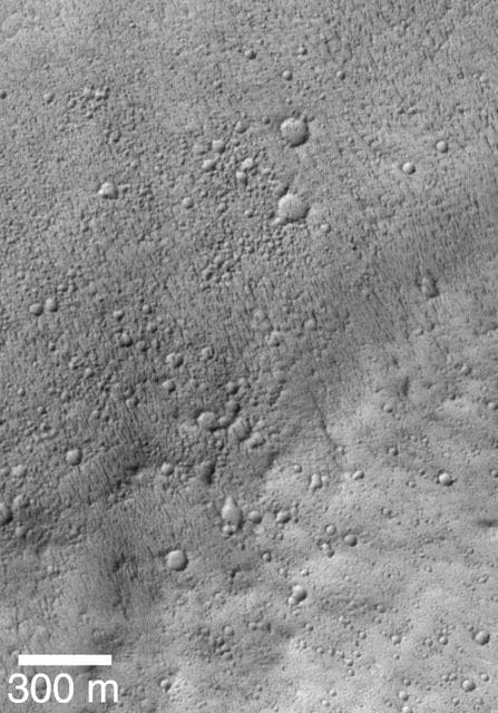 NASA image: Mars Shoreline Tests: Contact between Lycus Sulci and Amazonis Planitia