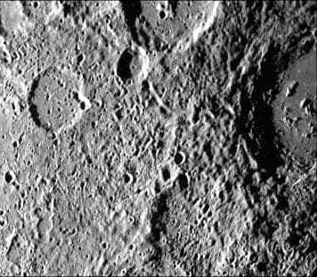 NASA image: Mercury Cratered Terrain
