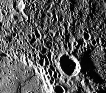 NASA image: Mercury Densely Cratered Surface