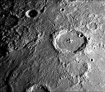 NASA image: Large Mercurian Crater